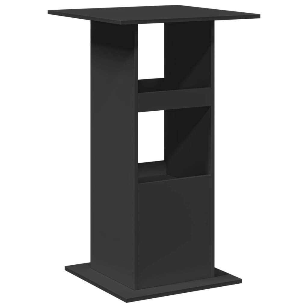 DEvidaxl Vidaxl Bar Table with Shelves Black
